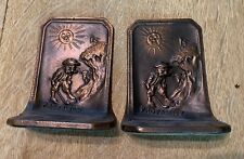 Vintage Connecticut Foundry Co. Swearing Golpher Bookends Profanity picture