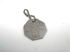 Vintage 1962 Rabies Vaccination Dog Tag Campbellsville Taylor Ky Animal Hospital picture