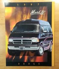 1997 Dodge Mark III Van Dealer Brochure Vintage picture