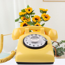 Rotary Phone, Retro Rotary Dial Phone, 80S Vintage Old Telephone for Landline picture