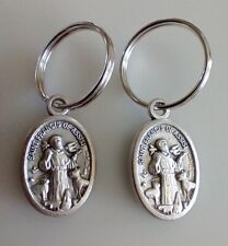 Catholic Lot 2 x St Francis of Assisi Protect my Pet Tag Collar Medal Oval picture