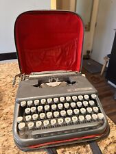 1950s Smith-Corona Skyriter Portable Typewriter W/Case Vtg Lightweight picture