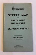 1962 CITY OF SOUTH BEND, INDIANA PAPER MAP IN FOLDER ~ LOCAL BANK ISSUE picture