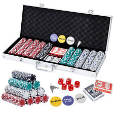 Poker Chips 500PCS 11.5 Gram Poker Chip Set Texas Blackjack Game w/Aluminum Case picture