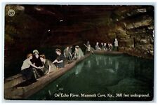 c1920's On Echo River 360 Feet Under Mammoth Cave Kentucky KY Unposted Postcard picture