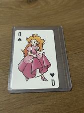 OFFICIAL LICENSED VINTAGE 1989 NINTENDO CARD GAME SUPER MARIO PEACH PLAYING CARD picture