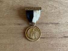 Knights Templar Reading Commandery Badge Pin Medal Ribbon GUARD 1924 Antique Vtg picture