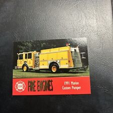 Jb98 Fama Fire Engines 1993 #78 WAUPACA Wisconsin 1991 Marion Pumper picture