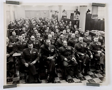 1959 US Marine Corp Officer Meeting Briefing Planning Vintage Military Photo picture