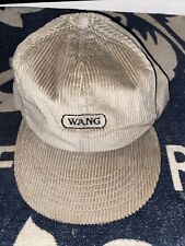 Vintage Wang Computer Laboratories 80s Corduroy Trucker Snapback Employee Hat picture