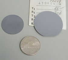 Two Historic Silicon Wafers 1950s - early 1960s : 0.95 inch and 1.25 inch    picture