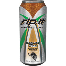 24 Pack Rip It Energy Drink #POO-TN* POWER Edition Cans Pootin Coconut Mango picture