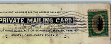 1901 Niagara Falls Souvenir Pan American Expo Diamond Cancel Steamboat Postcard picture