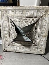 Must See White Washed Metal One Of A Kind Picture Frame .Incredibly Unusual. picture