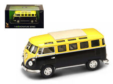 1962 Volkswagen Microbus Van Bus Yellow/Black 1/43 Diecast Car by Road Signature picture