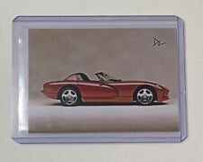 1991 Dodge Viper Limited Edition Artist Signed Trading Card 4/10 picture