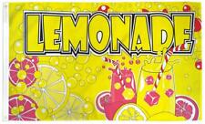 LEMONADE 3 X 5 FLAG  #510 banners DRINKING STAND SIGN  NEW LEMONS wall hangin picture