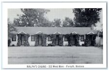 c1930's View Of Ralph's Cabins Forsyth Montana MT Posted Vintage Postcard picture