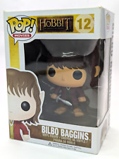 Bilbo Baggins The Hobbit #12 Funko Pop Vinyl + Hard Protector, Box Wear,  RARE picture