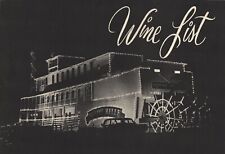 1960s BAYOU BELLE RIVERBOAT RESTAURANT & BAR vintage wine list ST. LOUIS, MO picture