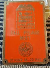 Vintage 1968 A Country Inn Lenox, Massachusetts Fall Foliage Meet Plaque picture