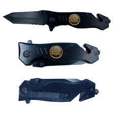 Border Patrol collectible BPA 3-in-1 Police Tactical Rescue knife tool with Seat picture