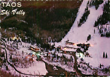 Postcard Aerial View of Taos Ski Valley at Night in Taos New Mexico, NM picture