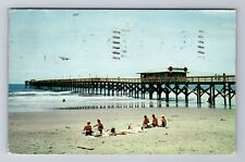 Windy Hill Beach SC-South Carolina, Windy Hill Beach Pier, Vintage Postcard picture