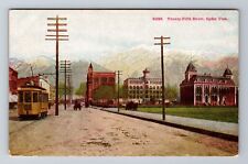 Ogden UT-Utah, Twenty Fifth Street, Antique, Vintage Souvenir Postcard picture