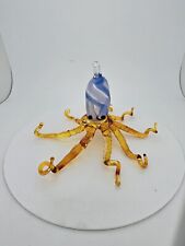 Egyptian Hand Blown Glass OCTOPUS Ornament MADE IN EGYPT picture