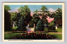 Peoria IL-Illinois, Grand View Park & Playgrounds, Antique, Vintage Postcard picture