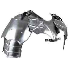 Medieval Steel Gorget Warrior Gothic Pair Of Pauldrons Shoulder Armor Halloween picture