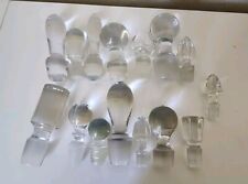 Vintage lot of mixed glass bottle stoppers 15 picture