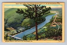 Williamsport PA-Pennsylvania, Susquehanna River, Antique Vintage Postcard picture