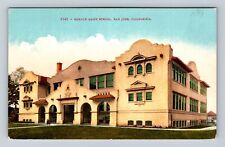 San Jose CA-California, Horace Mann School, Antique, Vintage Postcard picture