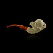 Reverse Eagle Claw Meerschaum Pipe smoking pfeife tobacco hand carve with case picture