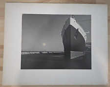 DOCKED HUGE QUEEN MARY CRUISE SHIP PHOTOGRAPHY BILL ORENSTEIN 1970s Photo Y 418 picture