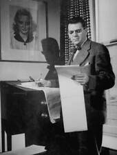 Composer Oscar Hammerstein II posing for a picture at his home 1940s Old Photo 1 picture