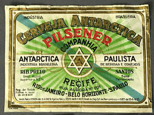 c.1950s Beer Labels RECIFE BRAZIL Mid-Century Cerveja Antarctica Pilsener picture