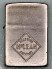 Vintage 1960 McLean Trucking Company Advertising Chrome Zippo Lighter picture