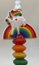 Beaded Ballpoint Pen .rainbow Unicorn On Rainbow.free Refills. I Combine Ship picture