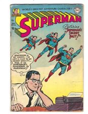 Superman #90 DC 1954 VG++ Tight and Flat Superman's Secret Past Combine Ship picture