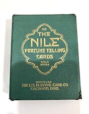 Vintage Antique 1904 Nile Fortune Telling Cards USPCC Very Nice W/ Gold Edges picture