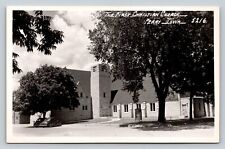 RPPC First Christian Church PERRY Iowa w/ Classic Cars VINTAGE Postcards picture