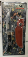 NEW FACTORY SEALED MOSSY OAK NEW BREAK-UP HUNTING KNIFE #4139 LEATHER SHEATH picture