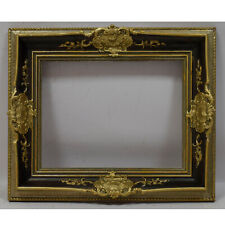 Ca. 1930-1940 Old wooden frame decorative corners Internal: 13.7x10.6 in picture