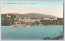 Postcard U.S. Military Academy From Hudson River  West Point New york picture