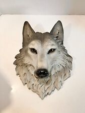 Gray Wolf Wildlife Fake Taxidermy Wall Hang Mount Home Decor picture
