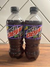 Mountain Mtn Dew Pitch Black Two 20oz Bottles Canada Import Exclusive US Ship picture