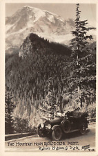 RPPC Ricksecker Point, Rainer National Park, WA 1910s Antique Photo Postcard picture